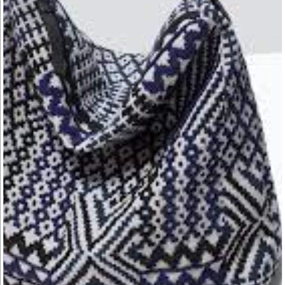 Zara ethnic print shoulder bag